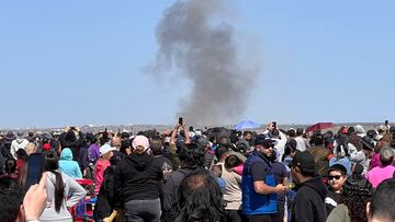 Un nuevo accidente aéreo se registra en Estados Unidos. Durante la celebración del Stars & Stripes Air Show, en Laredo, Texas, un avión se incendió.