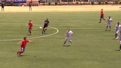 Pasó por la U, hoy juega en el fútbol amateur e hizo esto en un partido: pocas veces se ve algo así