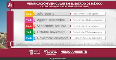 Estos son los autos obligados a realizar la verificación vehicular en Edomex en julio: fechas clave, costos y multas