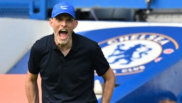 El entrenador del Chelsea, Thomas Tuchel, durante el partido de Premier League contra el Tottenham.