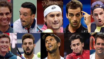 Nadal, Bautista, Ferrer, Ramos, Feliciano, Carreño, Granollers, Verdasco, Almagro y García-López.