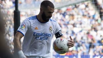 Karim Benzema, en el encuentro ante el Espanyol.