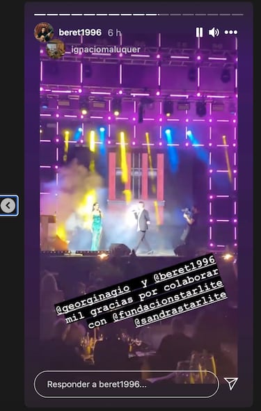 Georgina sorprende en la Gala Starlite y canta junto a Beret