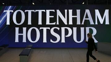 (FILES) In this file photo taken on March 30, 2019 A picture shows a general view of the exterior of the new Tottenham Hotspur Stadium ahead of the Legends football match between Spurs Legends and Inter Forever, the second and final test event for the new