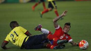 Jackson, durante el partido frente a Chile.