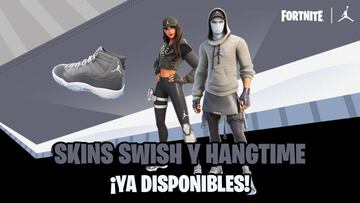 Fortnite: skins Air Jordan (skin Swish y skin Hangtime) ya disponibles; precio y contenidos