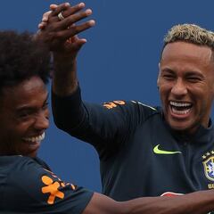 Neymar lleva la tranquilidad a Brasil: se entrenó sin problemas