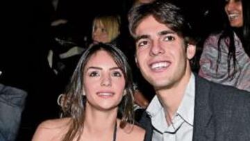 <b>UN AÑO REDONDO. </b>Kaká, en la imagen con su esposa, corona el año con un sueldo astronómico.
