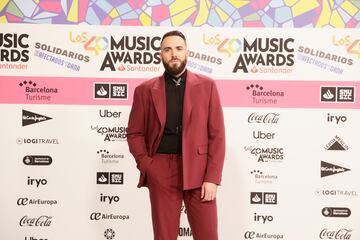 El presentador Félix Castillo posa en el photocall de Los40 Music Awards.