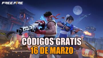 Free Fire códigos gratis 16 de marzo 2024