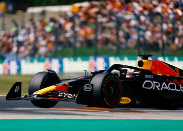 Max Verstappen durante la carrera del Gran Premio de Hungría de Fórmula 1 disputado en el circuito de Hungaroring.