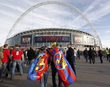 28 mayo 2011. El Barcelona ganó la cuarta Champions League de su historia tras vencer al Manchester United (3-1) en la final de Wembley.