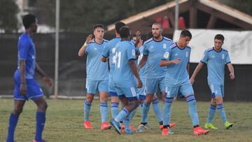 Celebración gol FC Cartagena.