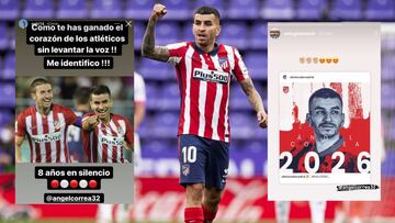 Querido y adorado por todos:
los mensajes a Correa tras su renovación con el Atleti