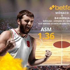 AS Mónaco vs. Baskonia Vitoria-Gasteiz: horario, TV, estadísticas, clasificación y pronósticos