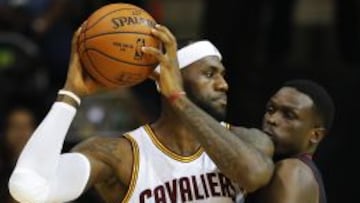 LeBron James se midió a los Heat en la pretemporada.