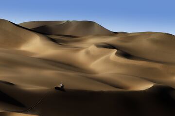 Fotografía ganadora del Premio Emilie Poucan del Dakar 2011 del fotógrafo Francois Flamand de la agencia DPPI Media. 