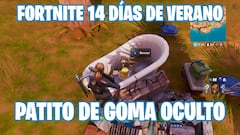 Patito de goma en el lugar oculto en Fortnite: ¿dónde está? - Desafío 14 días de verano