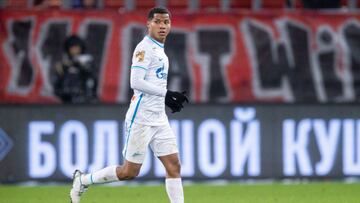 Wilmar Barrios en un partido del Zenit