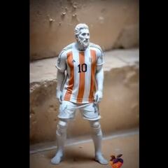 Messi’s goal recreation as a Greek God