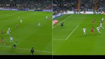 El árbitro concedió el cuarto del Madrid en fuera de juego