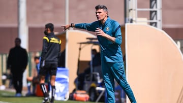 Fernando Ortiz durante un partido de las Sub 20 del América