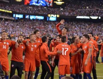 Así festejó la Roja su título Centenario