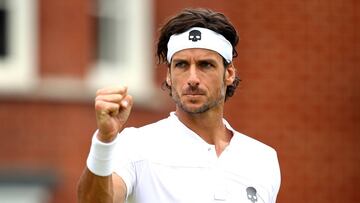 Feliciano López cierra el puño en el torneo de Queen's.