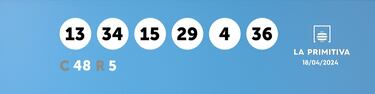 La Primitiva: comprobar los resultados del sorteo de hoy, jueves 18 de abril