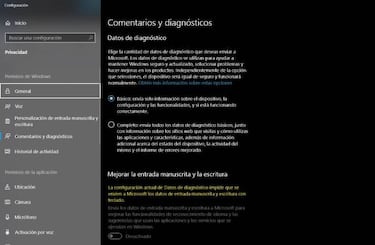 Windows 10 tendrá cambios en los datos de diagnóstico que compartes