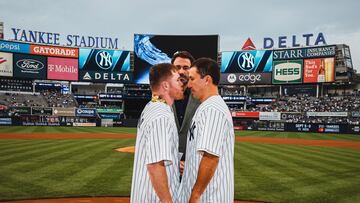 Canelo Álvarez y Gennadiy Golovkin en el Yankee Stadium.