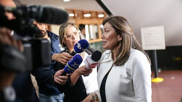 Audiencia Terna para Fiscal General de la Nación
Bogotá. Noviembre 23 de 2023. La corte suprema de justicia llevó a cabo la audiencia con la terna para fiscal general de la nación con las candidatas Amelia Pérez, Ángela María Buitrago y Luz Adriana Camargo. En la foto : Luz Adriana Camargo (Colprensa- John Paz)