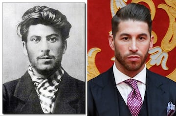 Iósif Stalin de joven y Sergio Ramos