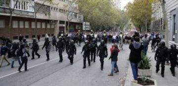 Los seguidores del Legia la lían en las calles de Madrid