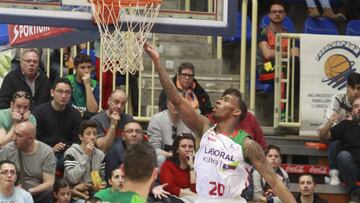 Darius Adams, durante un partido esta temporada con el Baskonia.