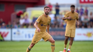 Miralem Pjanic, jugador del FC Barcelona, durante un amistoso de pretemporada.