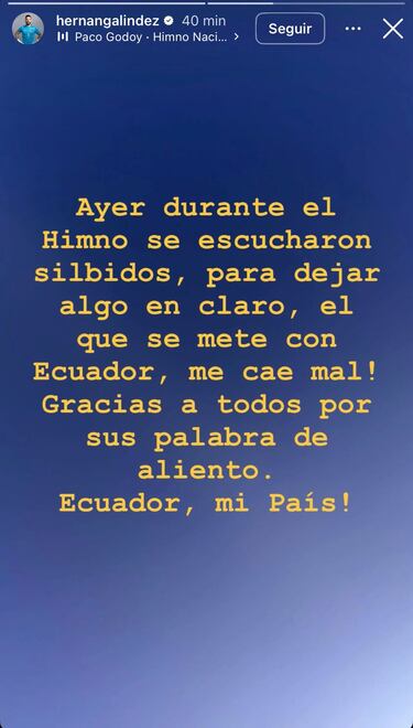 Fue una de las figuras de Ecuador y arremete contra los chilenos: “Me caen mal…”