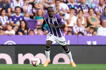 Valor de mercado de los canteranos: 4,30 millones de euros | El equipo vallisoletano tiene cinco canteranos en su equipo de Primera División. Amath Ndiaye (en la foto), Anuar, David Torres, Chuki y Álvaro Aceves salieron de la cantera pucelana. 