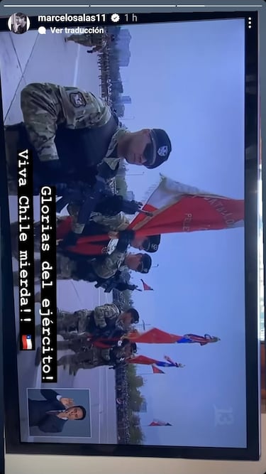 Marcelo Salas festejó con la Parada Militar 2022: “¡Viva Chile!”