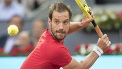 El tenista franc&eacute;s Richard Gasquet, durante el Mutua Madrid Open 2019.