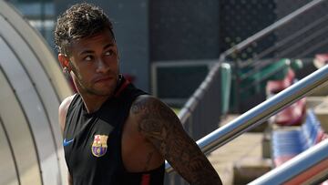 El delantero brasile&ntilde;o del Barcelona, Neymar.