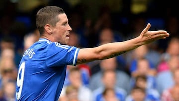Fernado Torres, con el Chelsea.