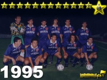 El 3 de diciembre de 1995, exactamente hace 20 años, Universidad de Chile vencía a Deportes Temuco en el Estadio Nacional y lograba su segunda corona consecutiva, el bicampeonato. 
