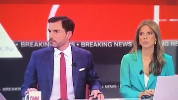 El momento del terremoto captado en cámara por la CNN