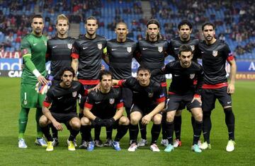 Así formó el Atlético de Madrid aquel día: Asenjo, Mario Suárez, Cata Díaz...