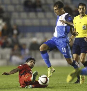 Ever Banega y Lucas Porcar.