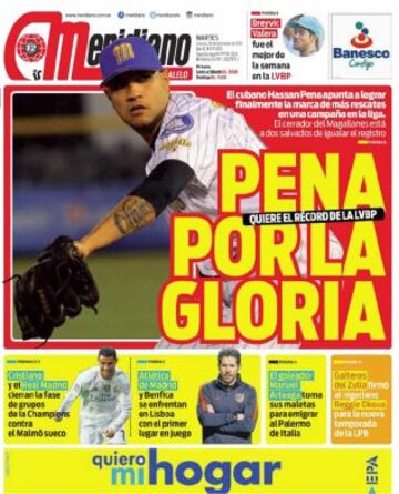 Portadas de la prensa mundial