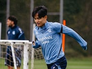 Take Kubo sigue trabajando en Zubieta para acercarse a su puesta a punto.