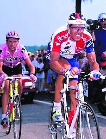 Miguel Indurain no se interesó por las clásicas, a pesar de su triunfo en San Sebastián en 1990. En cuanto a los monumentos, disputó sólo San Remo (sin resultados reseñables) y Lieja, donde sí llegó a ser 4º en 1991. Nunca ganó la clásica belga, pero esa experiencia le sirvió en el Tour de 1995, cuya séptima etapa transcurrió por aquellas carreteras. Con Bruyneel escapado, Indurain arrancó por detrás con una potencia enorme mientras transitaba por aquellas cotas. Nadie le pudo seguir y alcanzó a Bruyneel, que se quedó a su rueda y batió al esprint al navarro, más preocupado de meter tiempo a sus rivales.