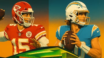 Chiefs vs Chargers, Mahomes vs Herbert - artist's impression